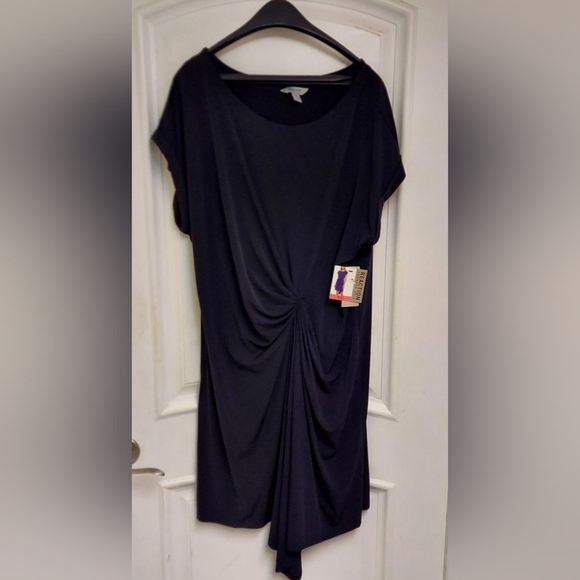 NWT KENNETH COLE REACTION XXL BLACK DRESS - Picture 1 of 7